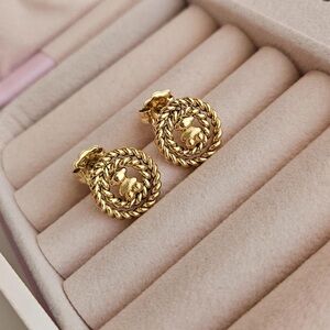Gold Rope Knot Earrings
